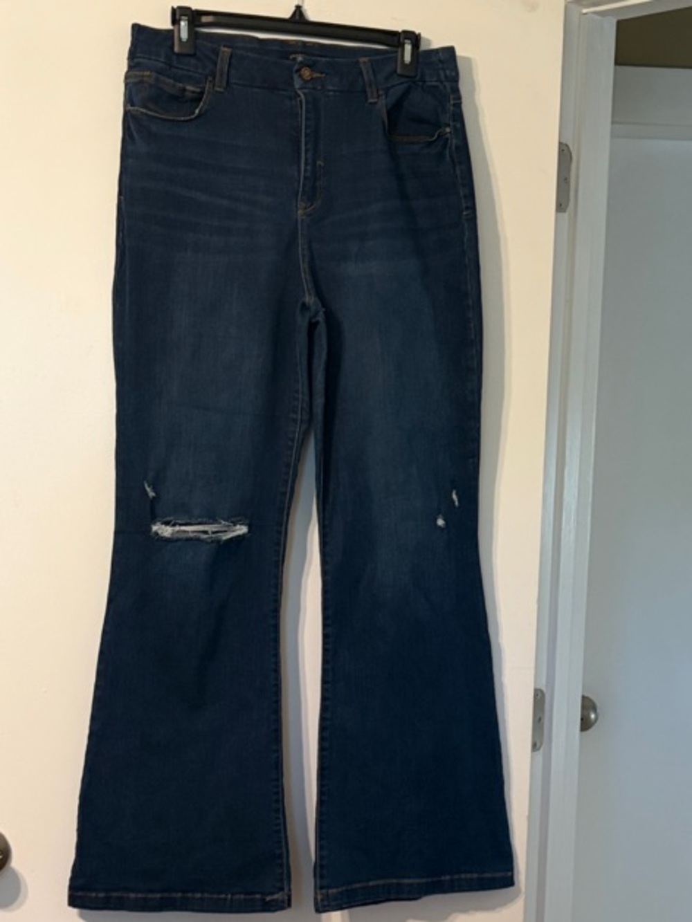 Dark Blue High-Rise Flare Women’s Jeans